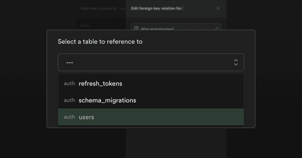 Cross-schema relationships